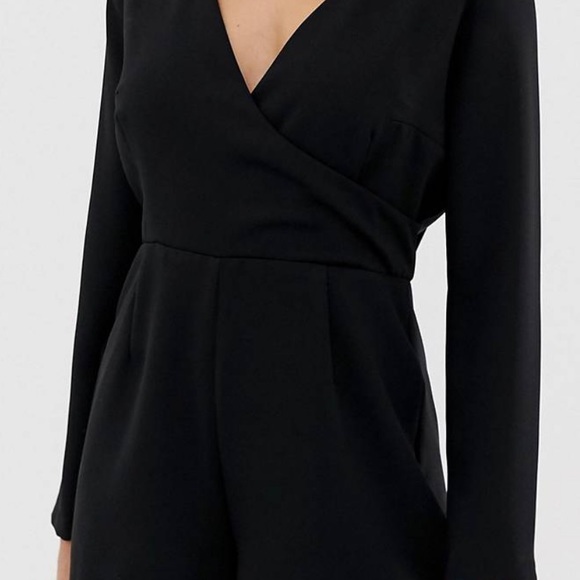 RIVER ISLAND black romper dress size US 6. - Picture 4 of 5